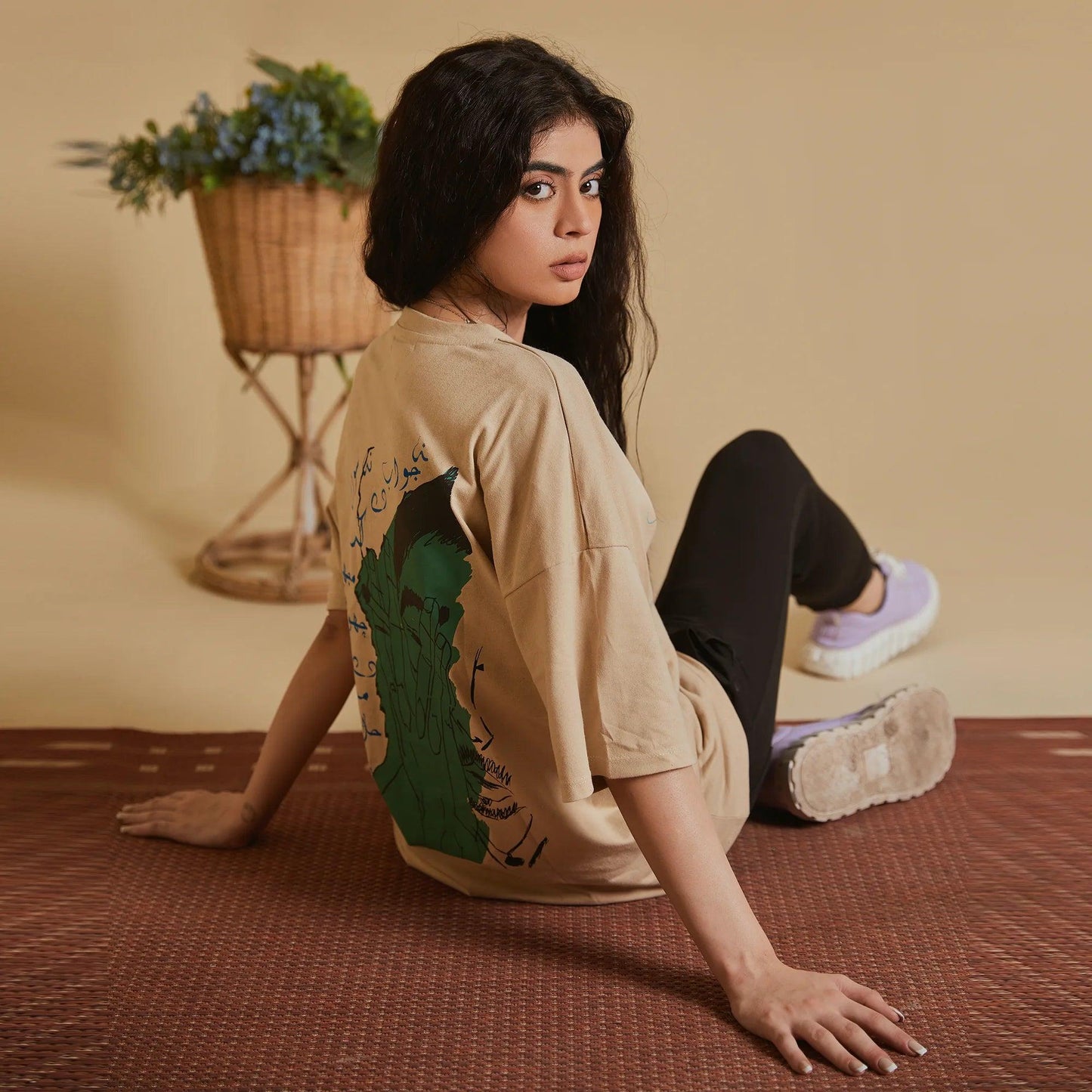 “NAH JAWAB DE NAH SAWAL KAR” BEIGE T-SHIRT - SIFAR