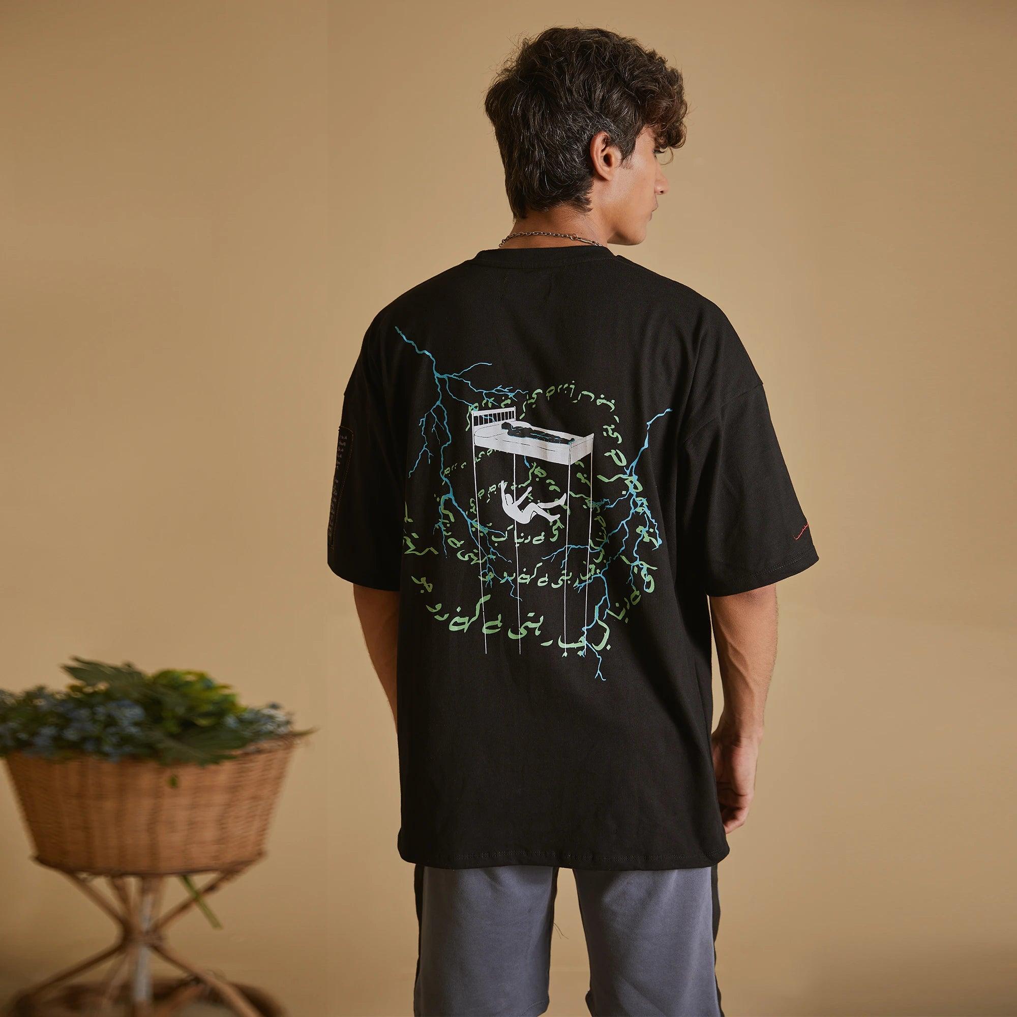 “KEHNAY DO JO KEHTI HAI” JET BLACK T-SHIRT - SIFAR