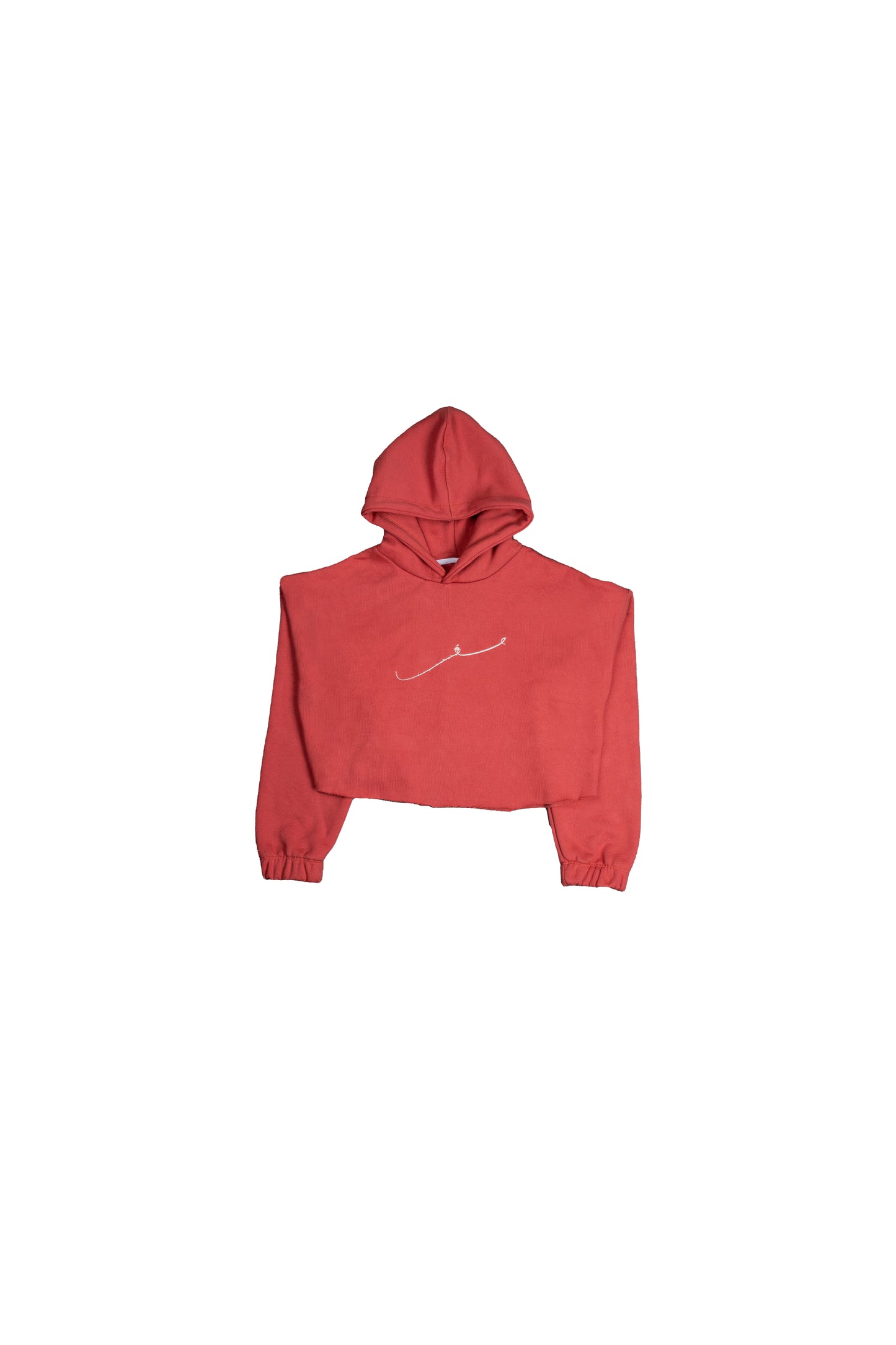“GUMSHUDA” FADED ROSE PINK CROPPED HOODIE