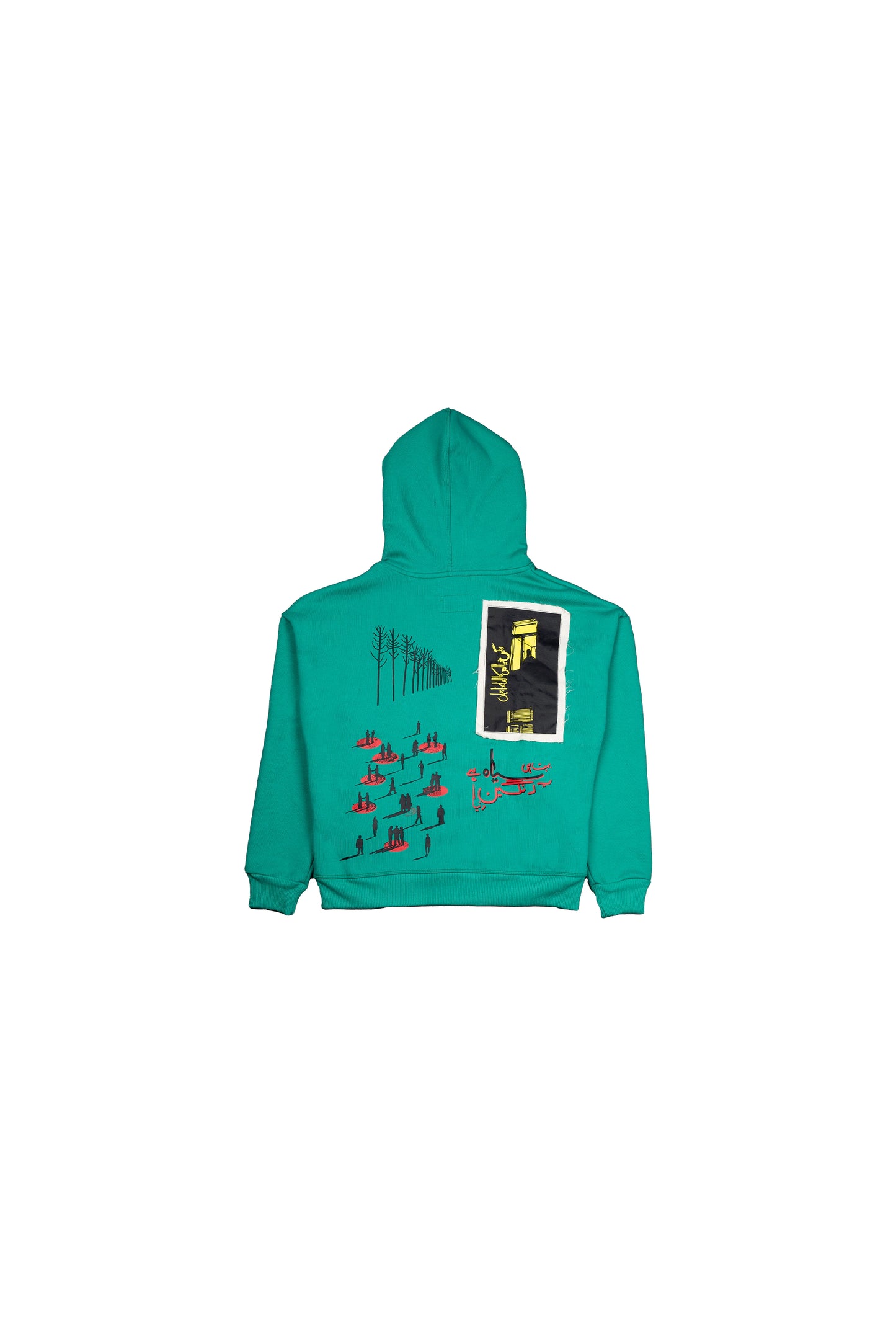 “SIYAH” CARIBBEAN GREEN HOODIE