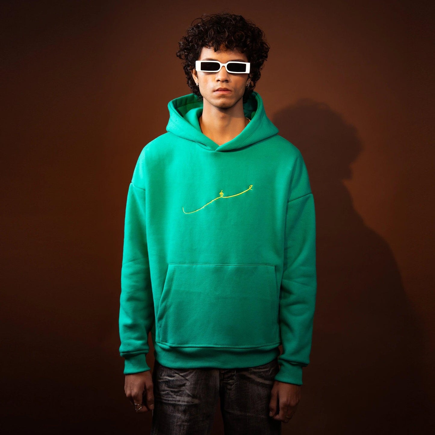 “SIYAH” Caribbean Green Hoodie - SIFAR