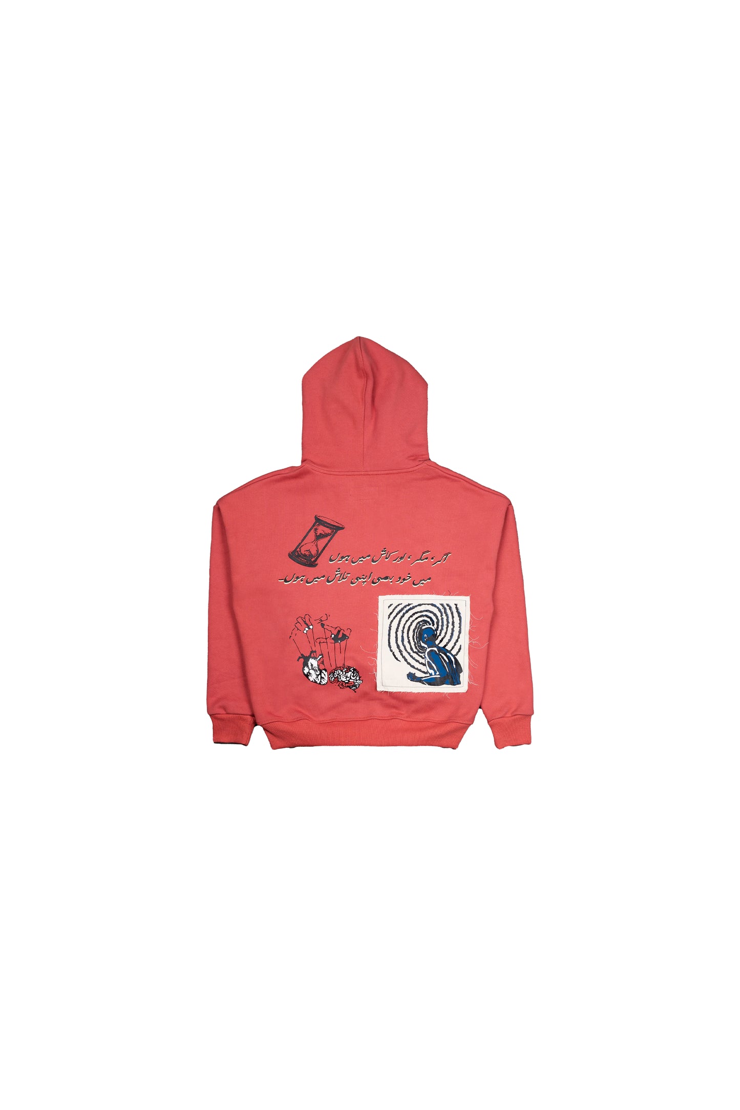 “TALASH” FADED ROSE PINK HOODIE