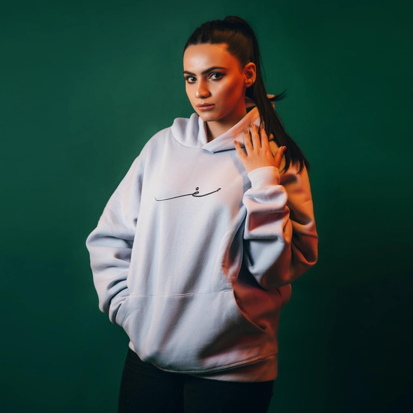 “Mai Duniya sy Alag” Light Blue Hoodie - SIFAR