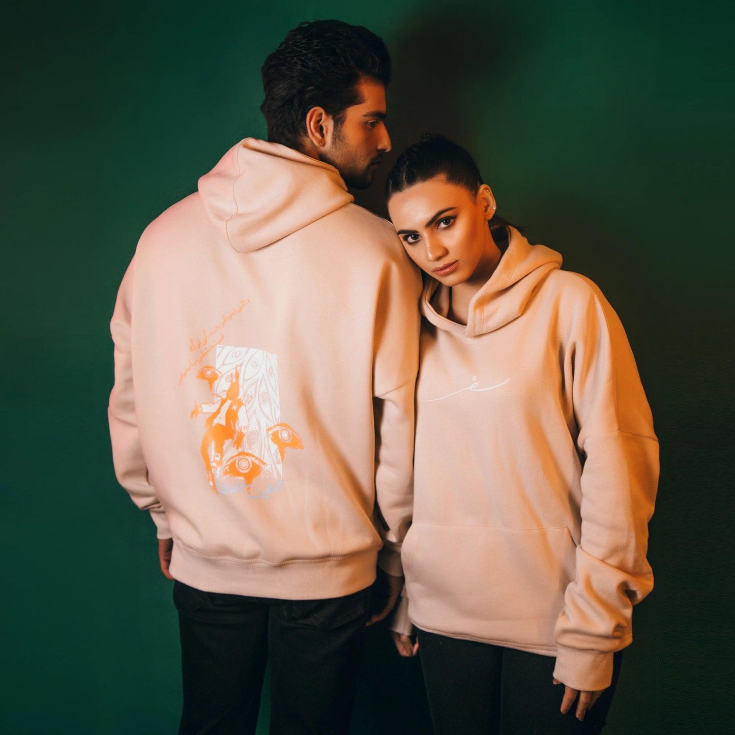 “Ankhien Sambhalna” Oat Milk Hoodie - SIFAR