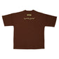 Basic Typography Chocolate Brown T-Shirt