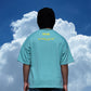 Basic Typography Pale Turquoise T-Shirt