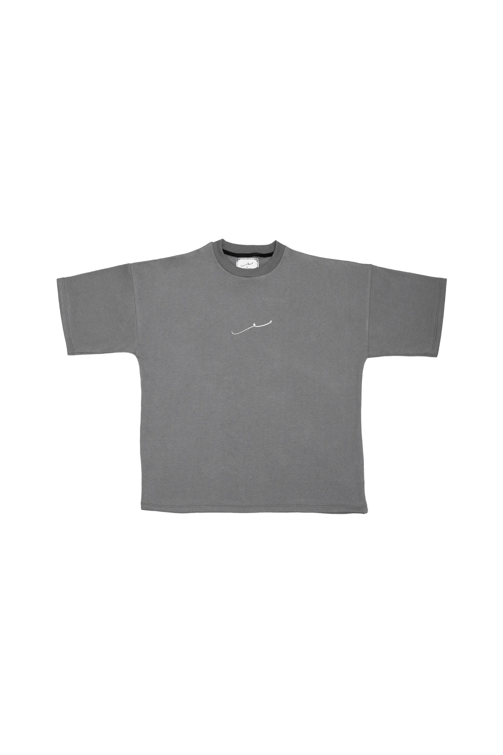 BASIC TYPOGRAPHY GREY T-SHIRT