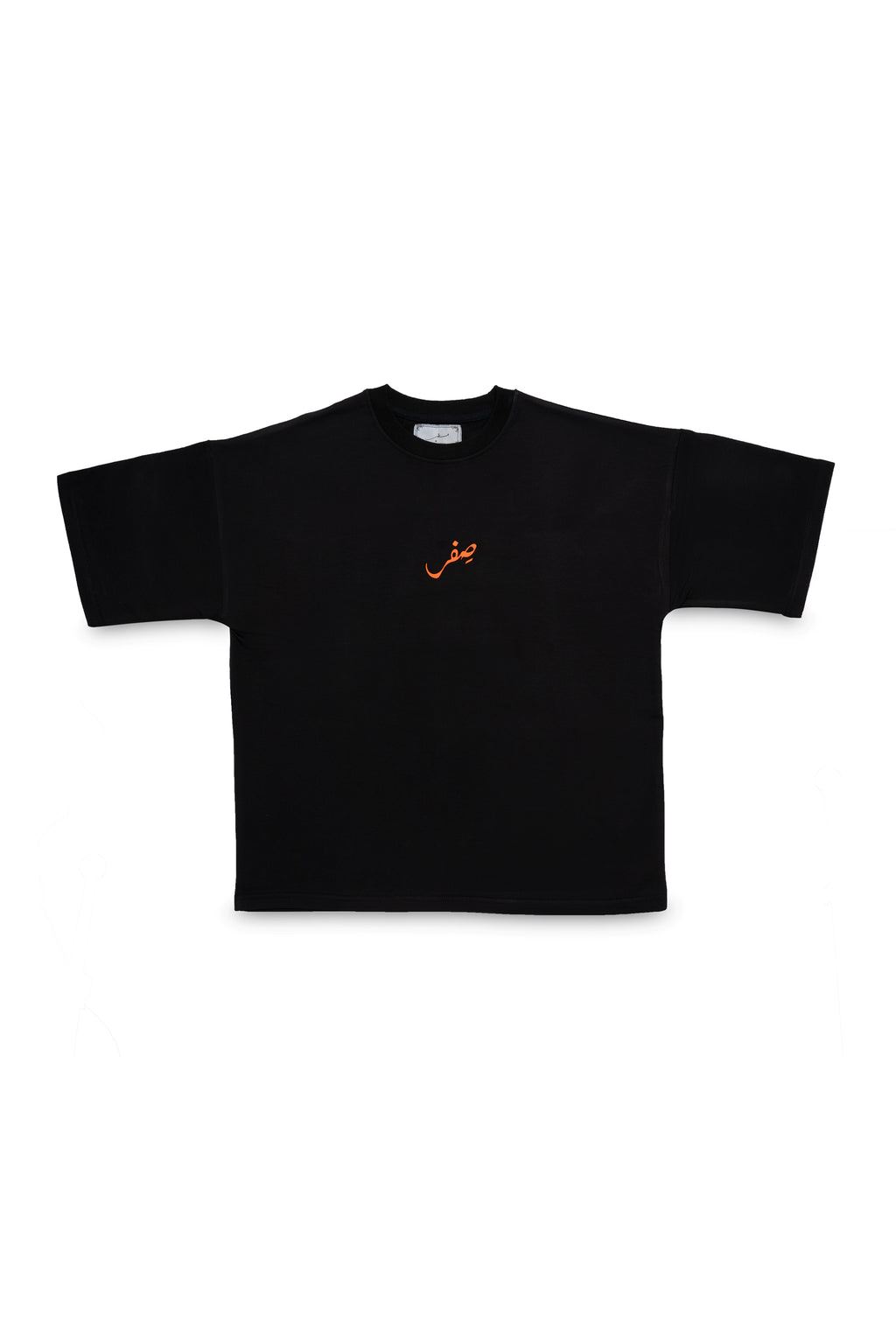 BASIC TYPOGRAPHY BLACK OVERSIZED T-SHIRT