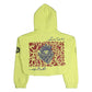 “MUSKRAO” Lime Yellow Cropped Hoodie