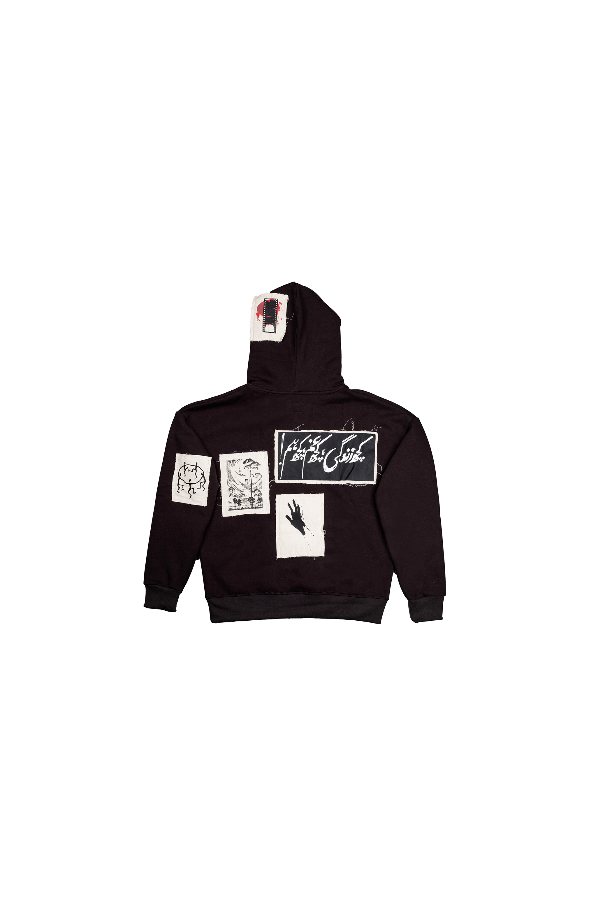 HUM” SMOKY BLACK HOODIE