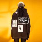 HUM” Smoky Black Hoodie - SIFAR