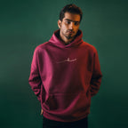 “Ankhien Sambhalna” Magenta Hoodie - SIFAR