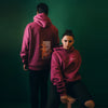 “Ankhien Sambhalna” Magenta Hoodie