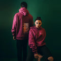 “Ankhien Sambhalna” Magenta Hoodie - SIFAR